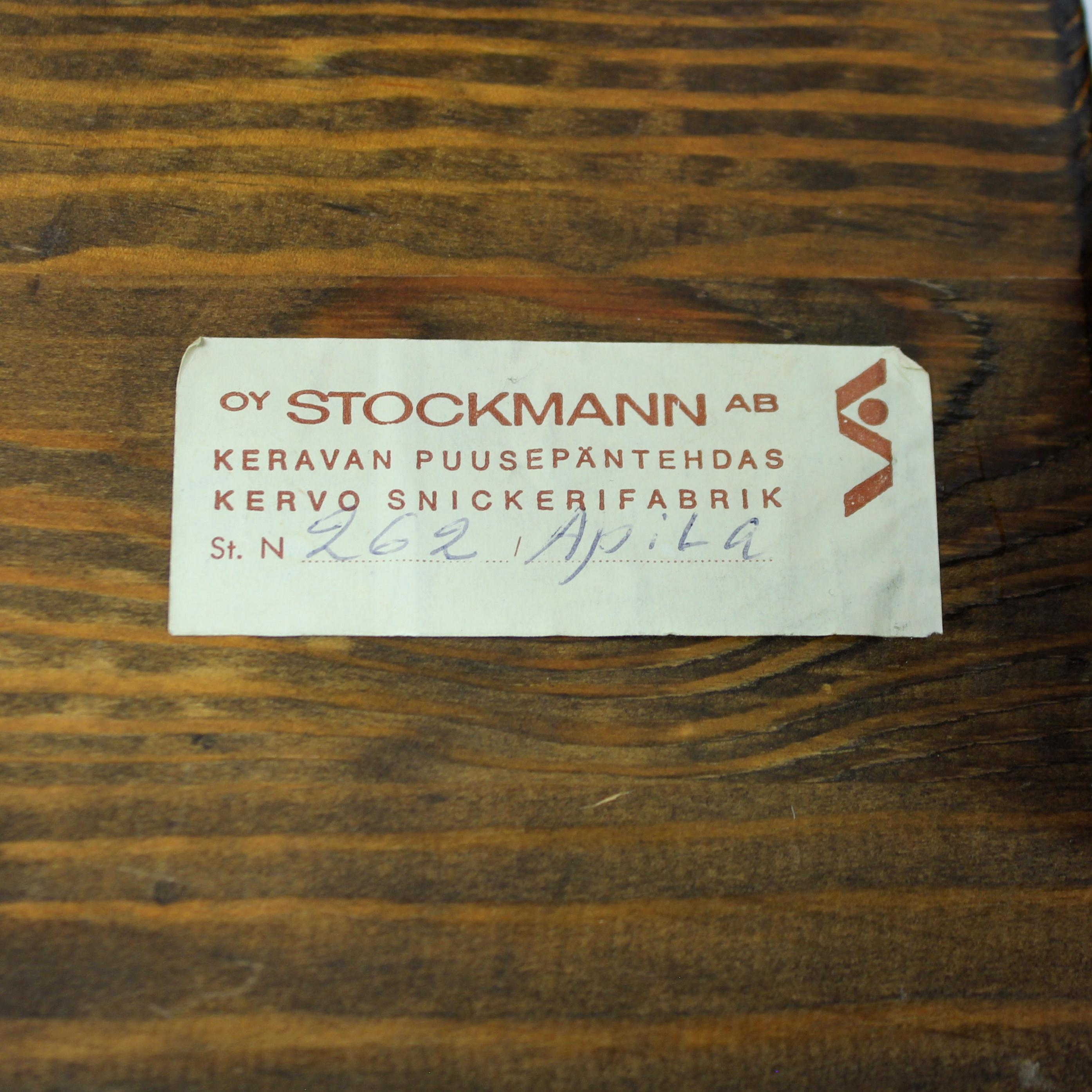 Sgabello Apila di Rauni Peippo per Oy Stockmann AB, Kervo Snickerifabrik, 1960s in vendita 3