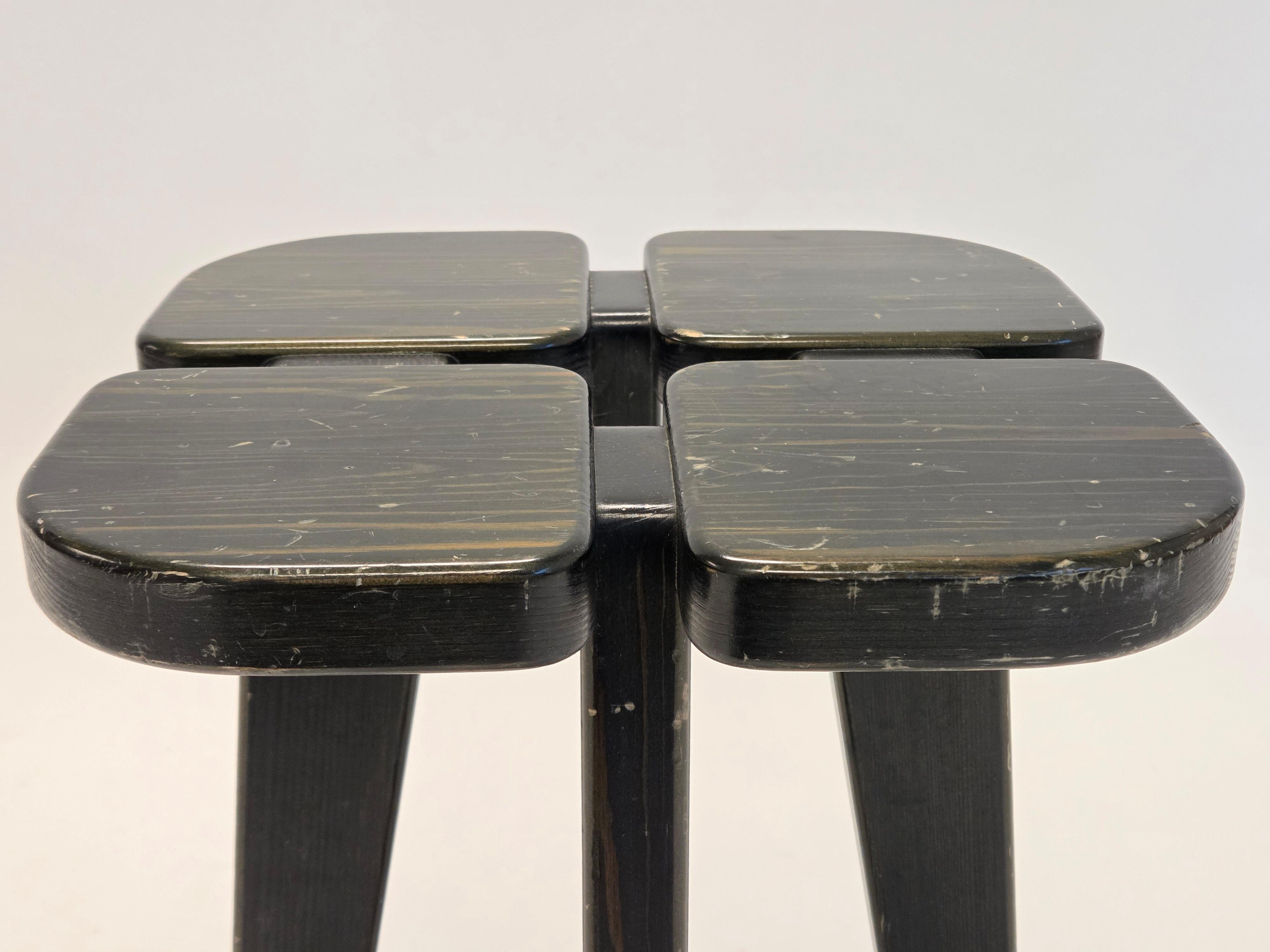 Apila Stool by Rauni Peippo for Stockmann, 1950s, Finland In Good Condition For Sale In Espoo, FI