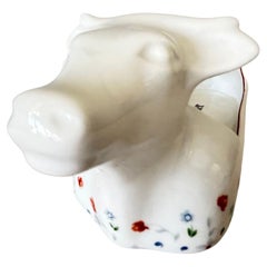Apilco French Porcelain Cow-Form Butter Dish “Beurre Fermier"