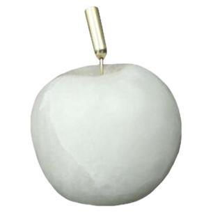 Sculpture de pomme en albâtre et laiton APL