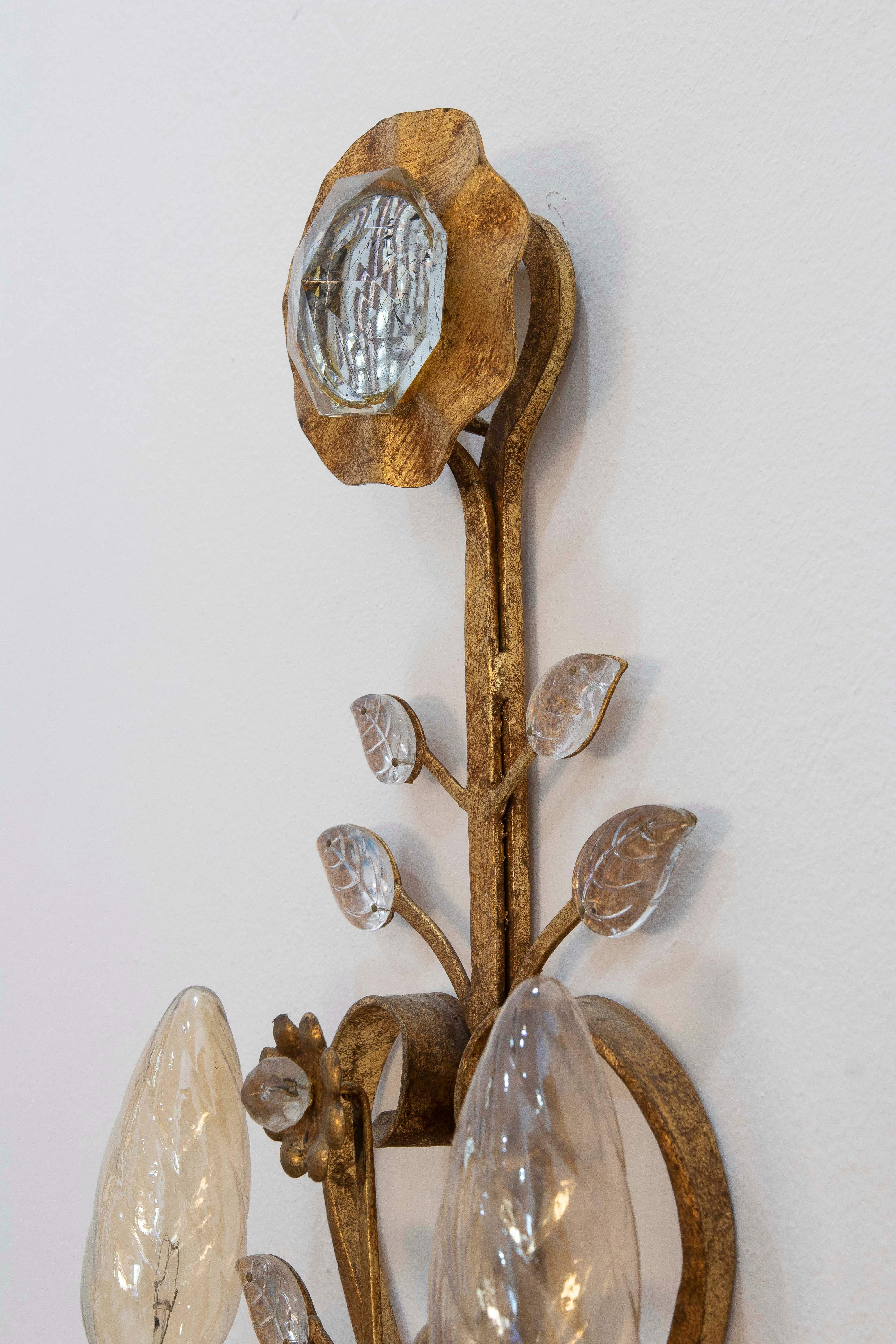 1950s Maison Bagues Italian Wall Sconce For Sale 5