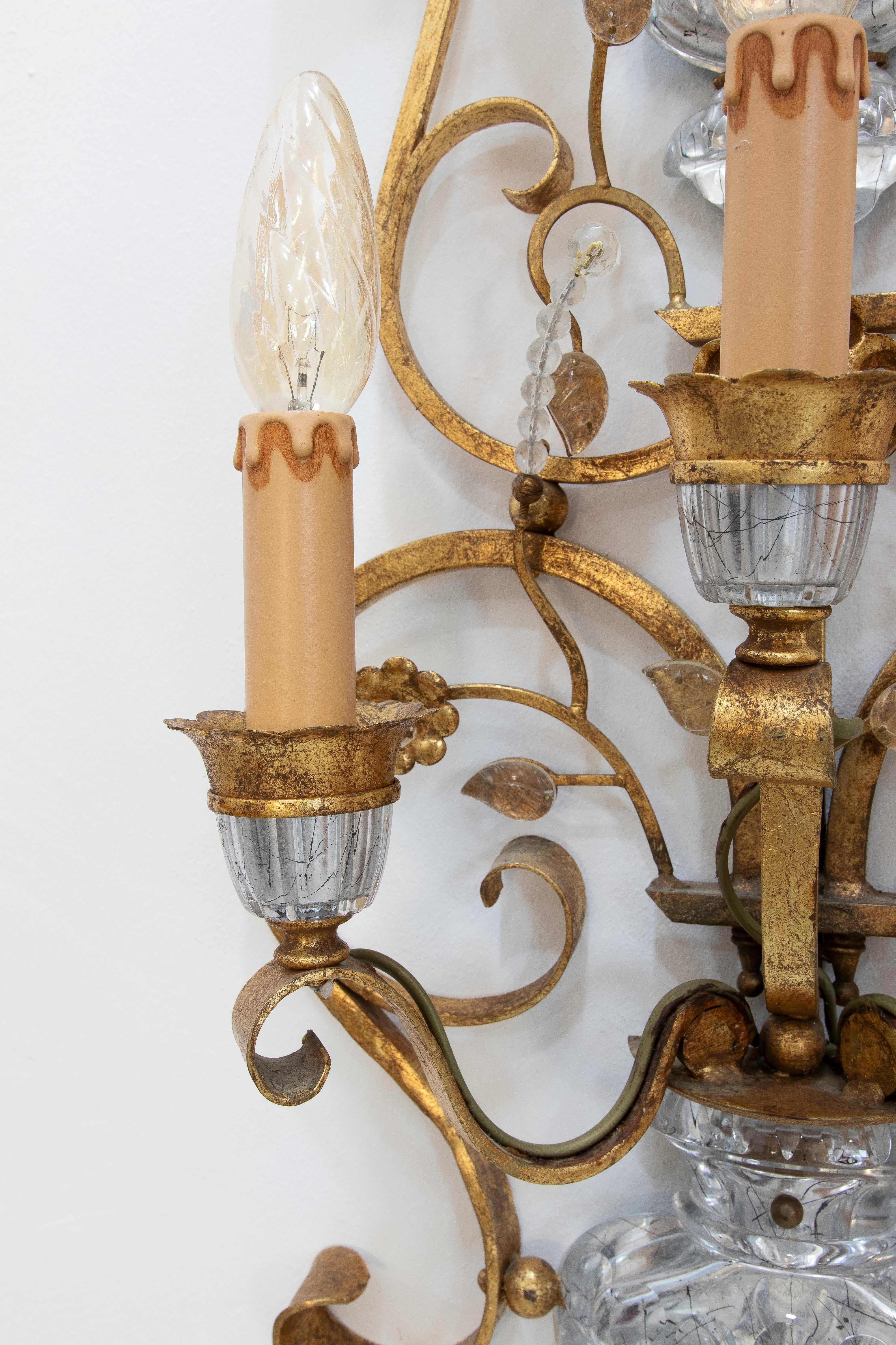 1950s Maison Bagues Italian Wall Sconce For Sale 7