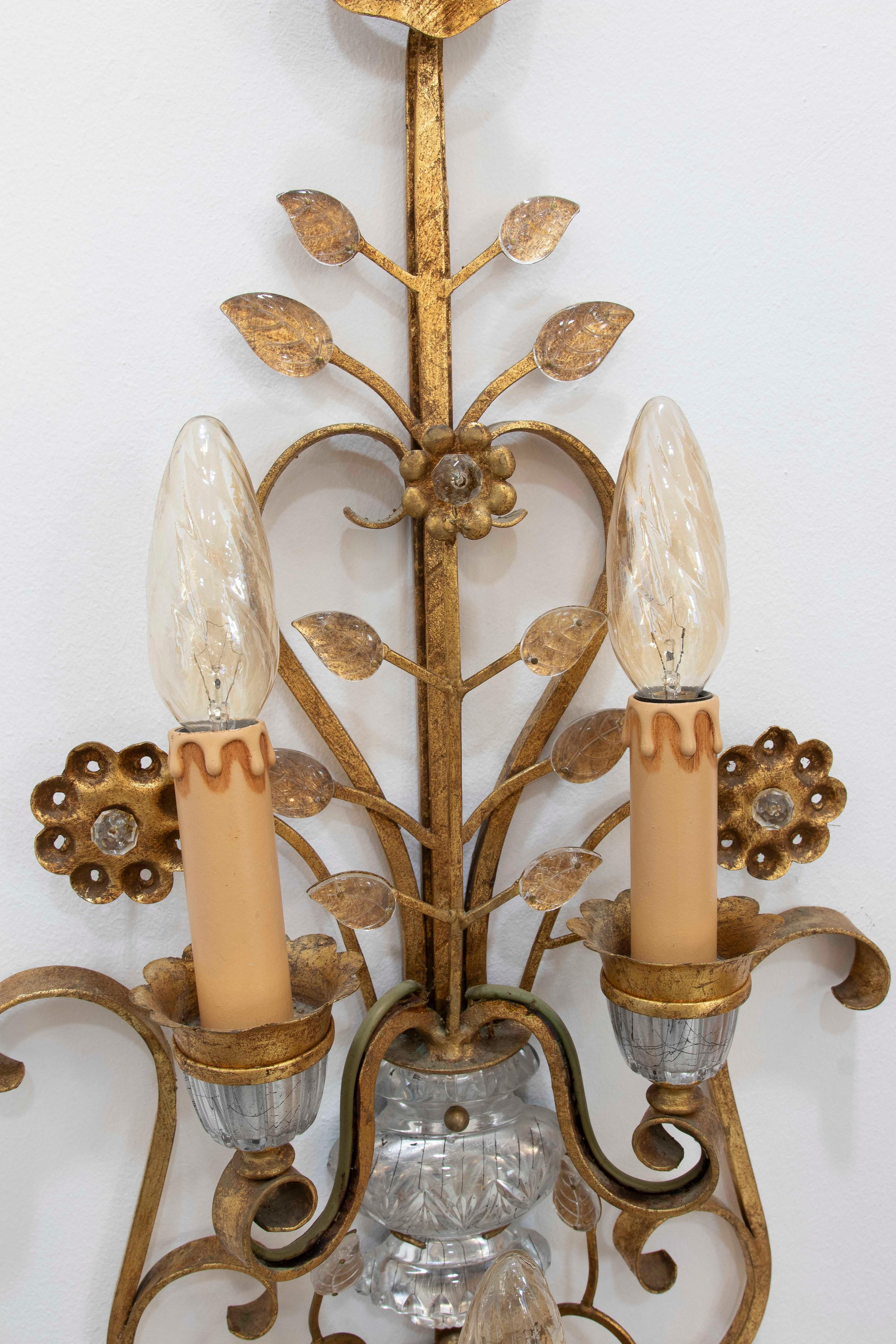 1950s Maison Bagues Italian Wall Sconce For Sale 3