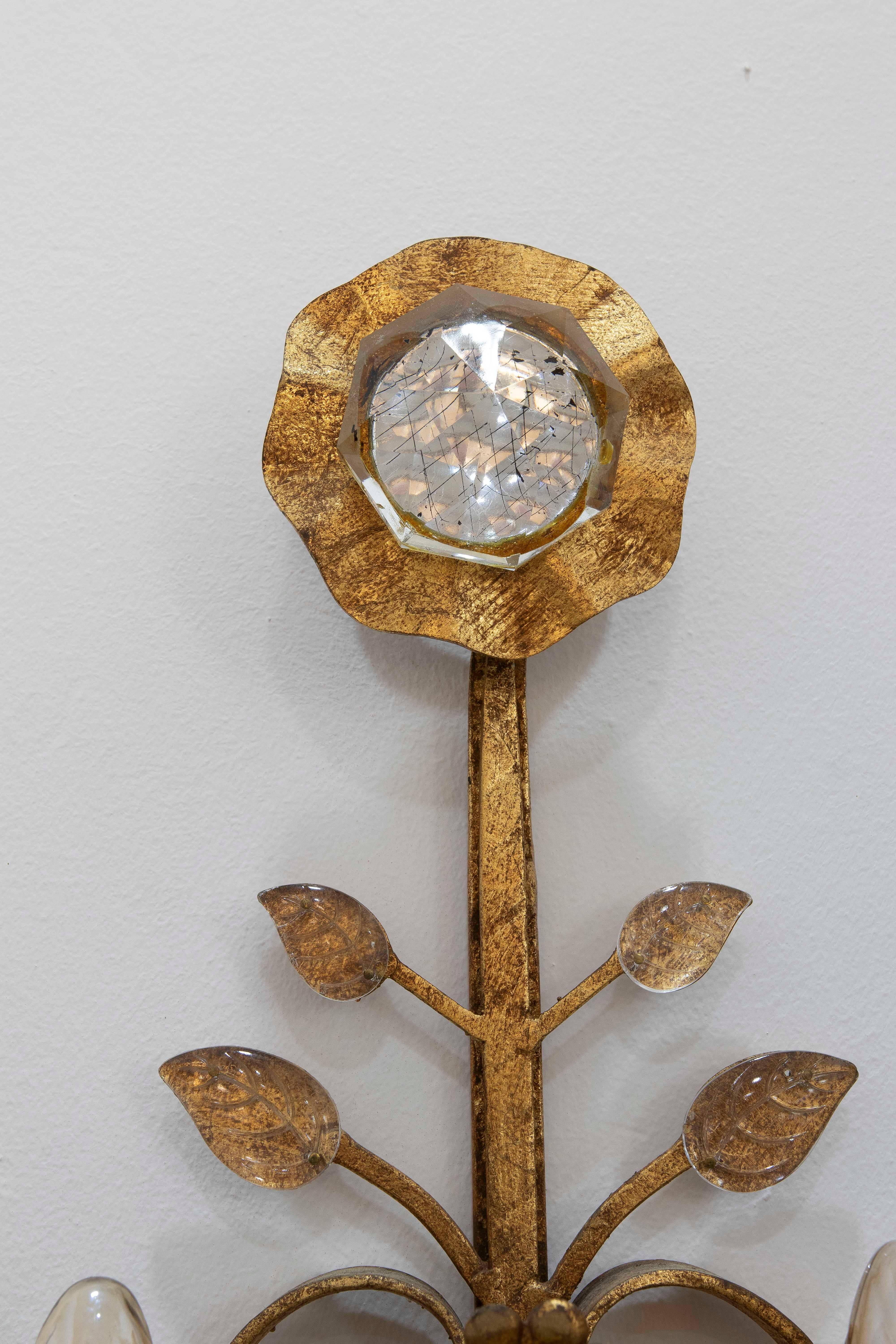 1950s Maison Bagues Italian Wall Sconce For Sale 4