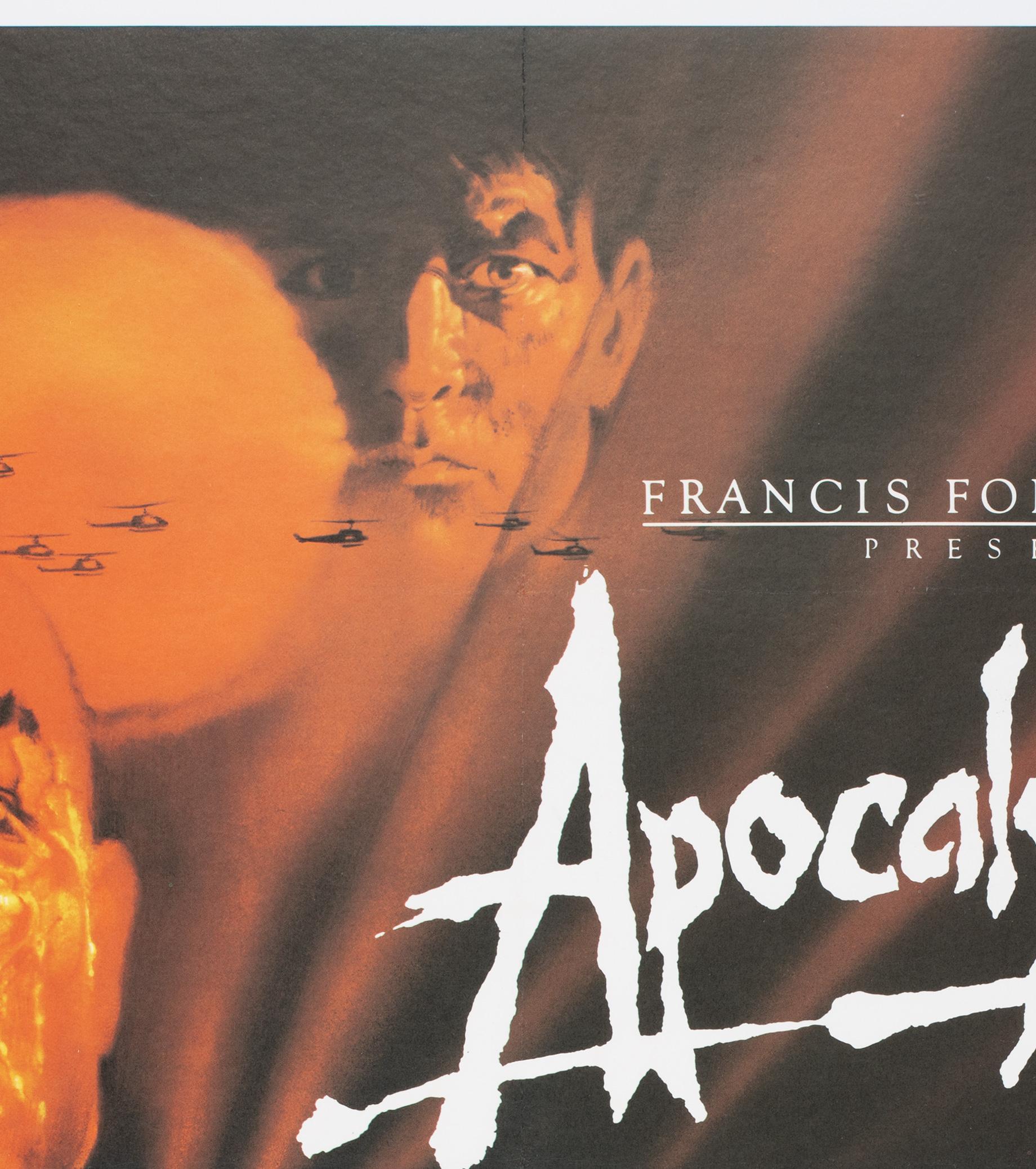 Apocalypse Now 1979 UK Quad Film Poster, Bob Peak In Good Condition For Sale In Bath, Somerset