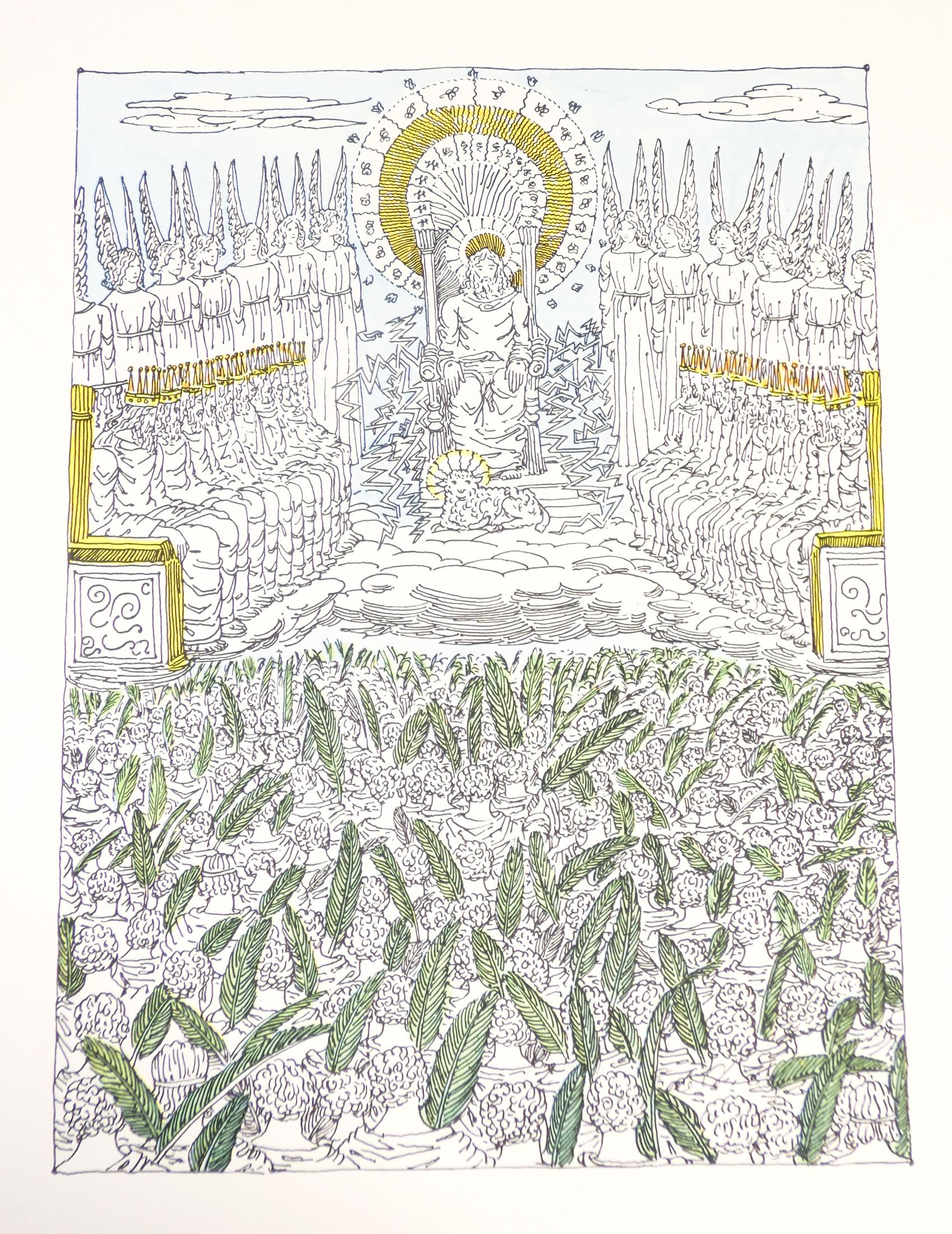 Apocalypse of S. John with 22 Drawings de Giorgio De Chirico, Autographié en vente 4