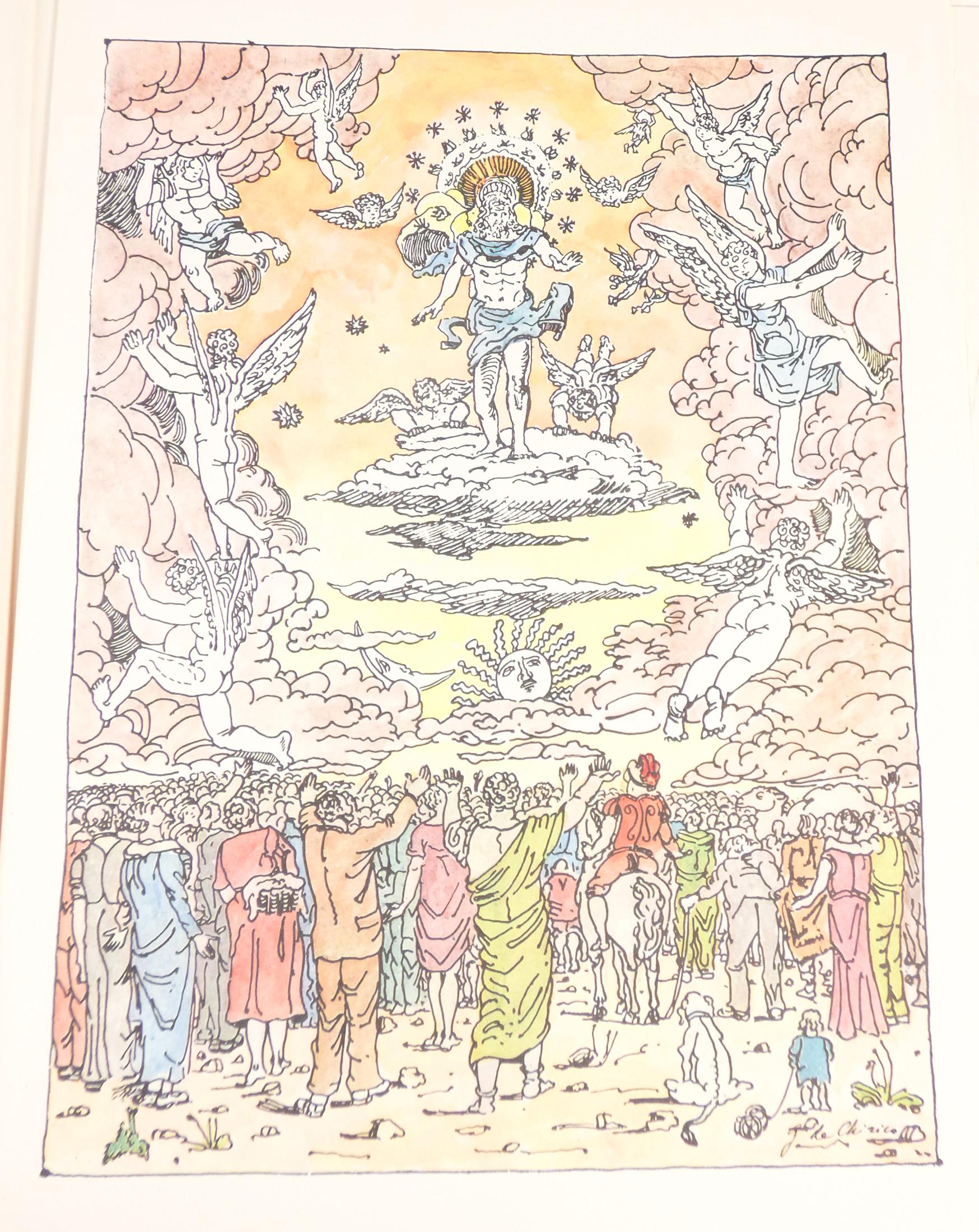 Apocalypse of S. John with 22 Drawings de Giorgio De Chirico, Autographié en vente 6