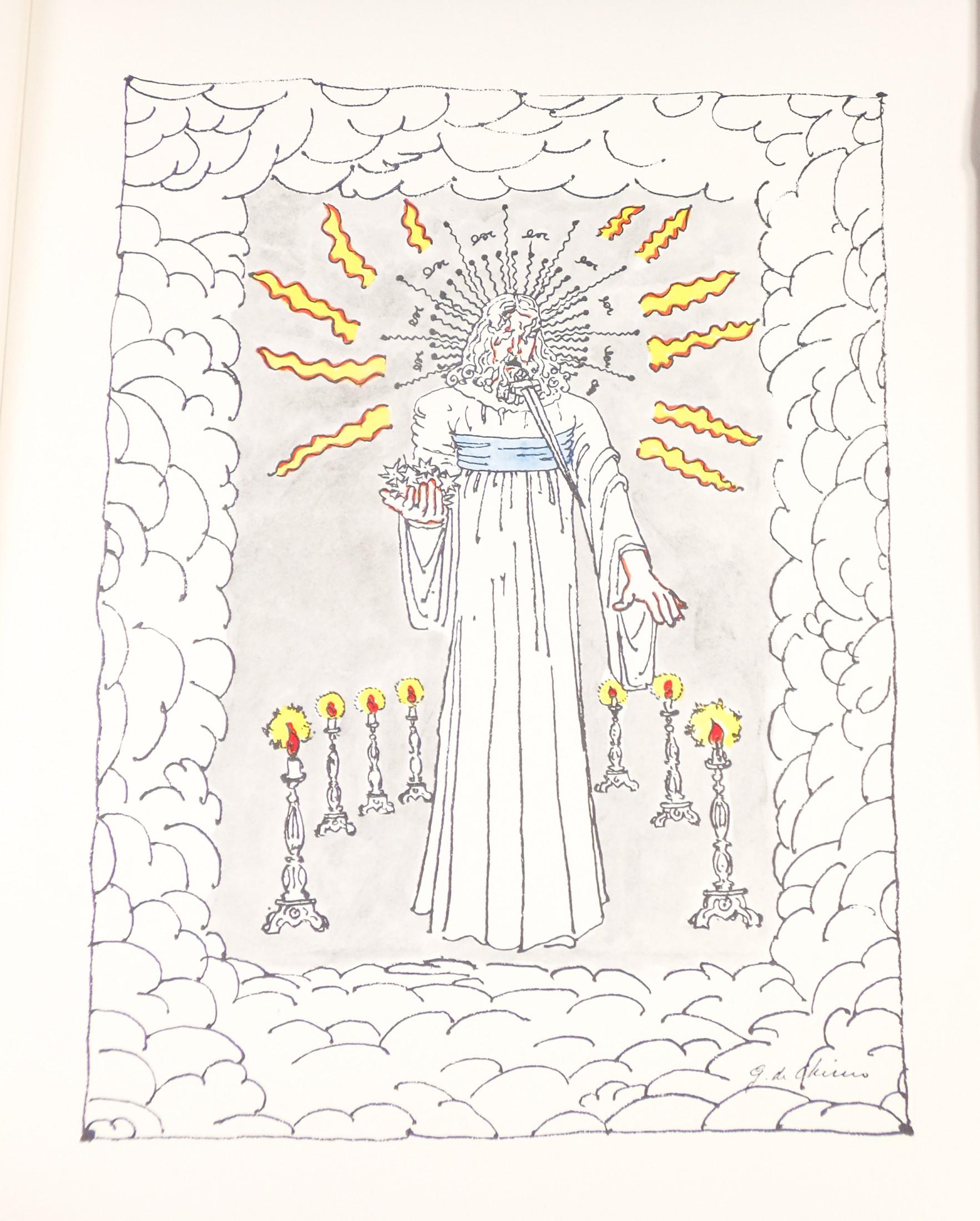 Apocalypse of S. John with 22 Drawings de Giorgio De Chirico, Autographié en vente 3