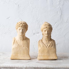 Apollo and Diana Plaster Busts