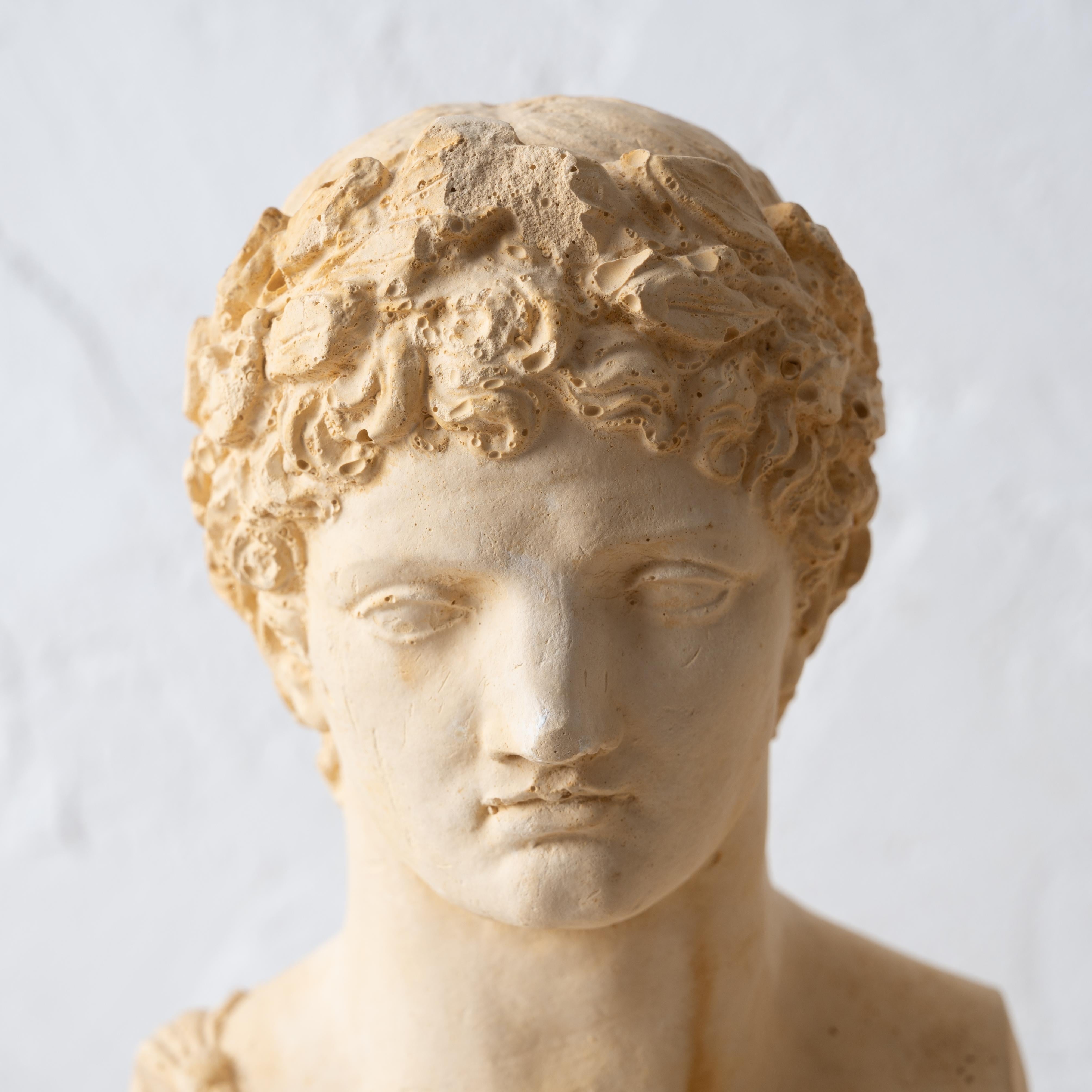 Intonaco Busti in gesso di Apollo e Diana in vendita