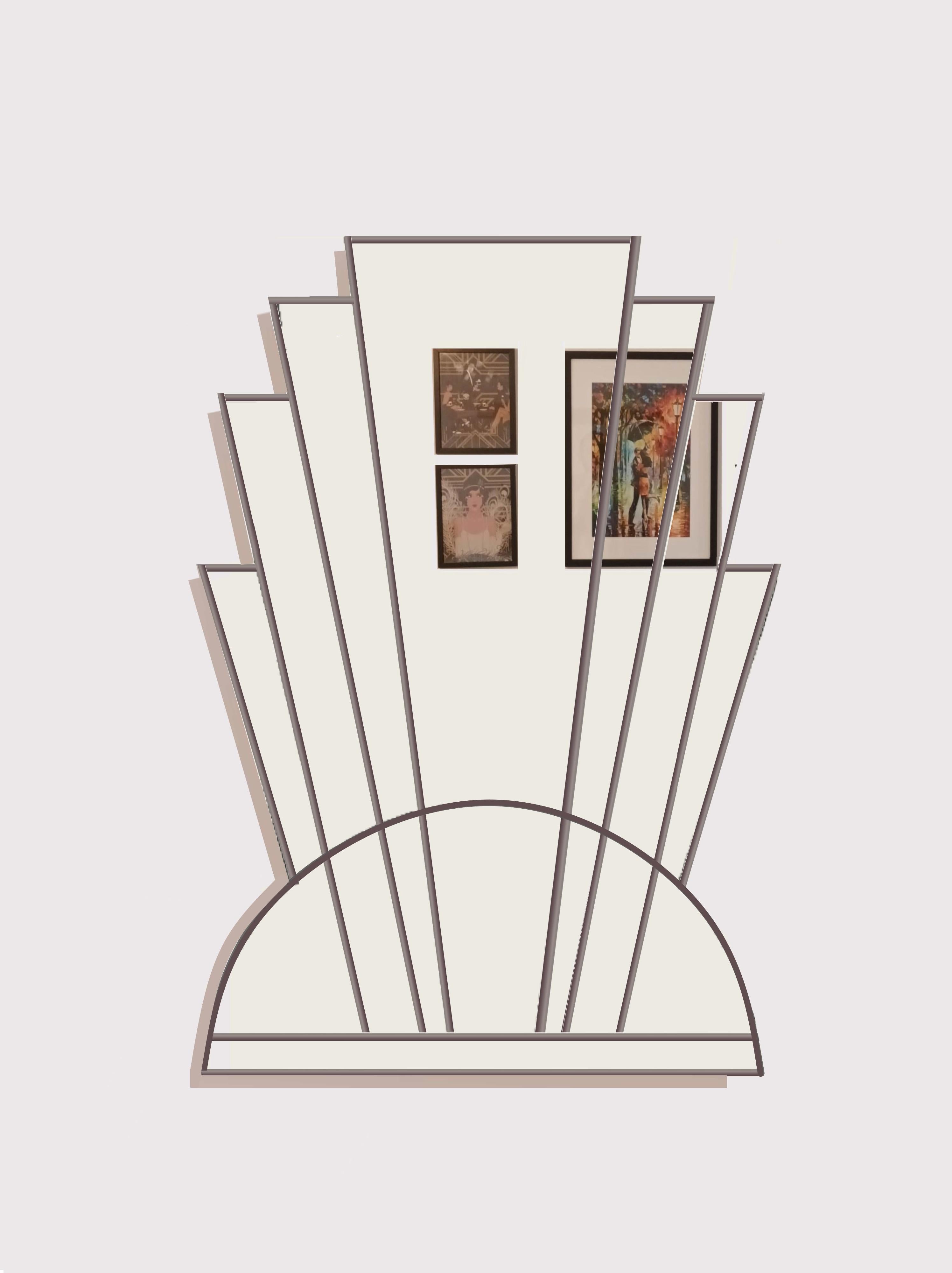 Cette liste est pour la couleur antique - Veuillez voir d'autres listes pour d'autres couleurs.
Tous nos miroirs sont fabriqués à la main sur commande au Royaume-Uni.

Faites briller votre espace avec le miroir mural Apollo Art Deco. Avec son design