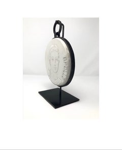 Apollo Bas Plaster Relief with Custom Stand
