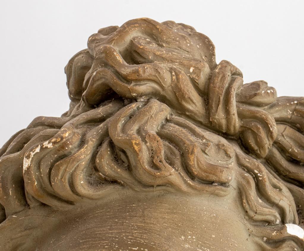 20th Century Apollo Belvedere Grand Tour Style Paster Bust