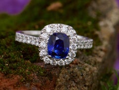 Apollo Blue Sapphire Ring – 1.19ct Untreated Ceylon Royal Blue Sapphire