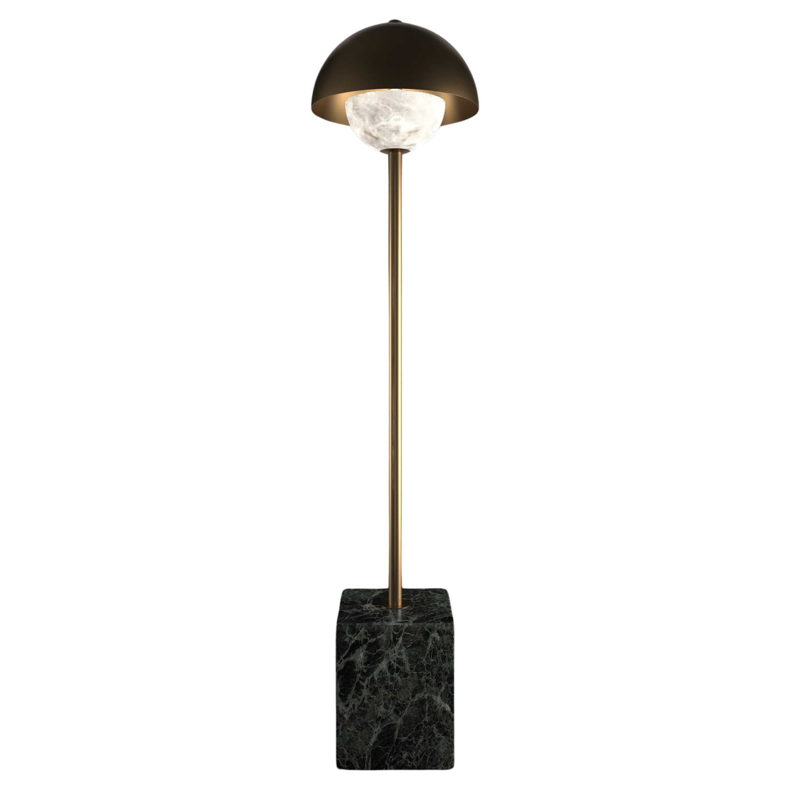 Apollo Bronze Floor Lamp by Alabastro Italiano For Sale