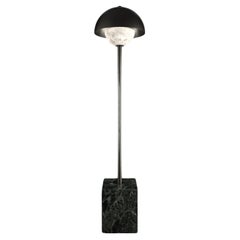 Apollo Brushed Black Metal Floor Lamp by Alabastro Italiano