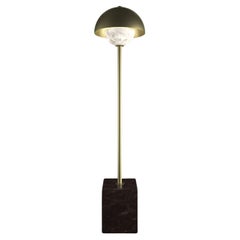 Apollo Brushed Brass Metal Floor Lamp by Alabastro Italiano