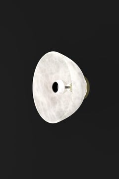 Apollo Brushed Brass Wall Lamp by Alabastro Italiano