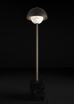 Apollo Brushed Burnished Metal Floor Lamp by Alabastro Italiano