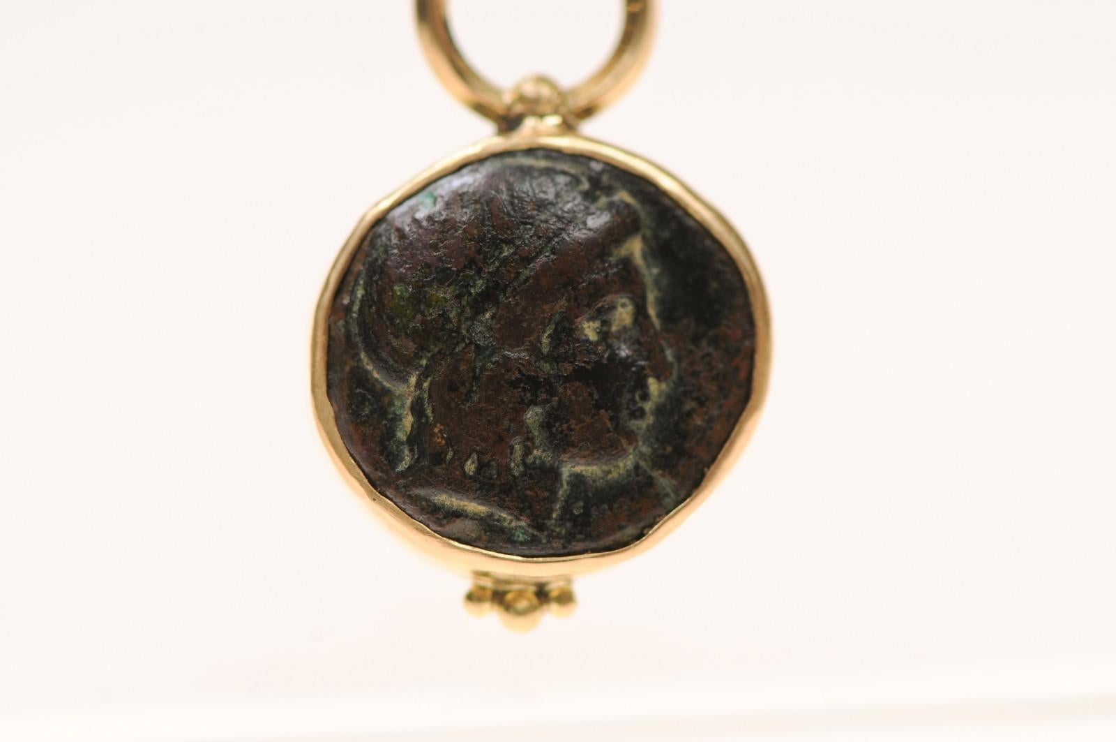 Apollo [Münze]-Anhänger aus 18K Gold (nur Anhänger) für Damen oder Herren im Angebot