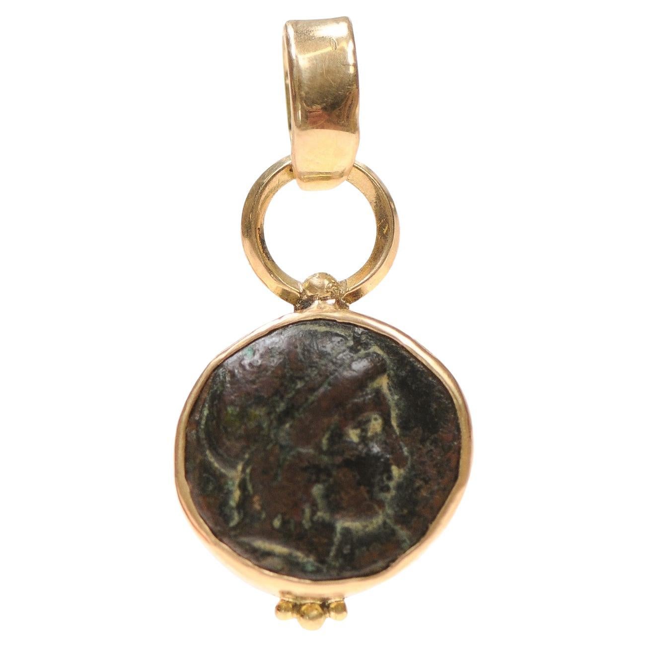 Apollo [Münze]-Anhänger aus 18K Gold (nur Anhänger)
