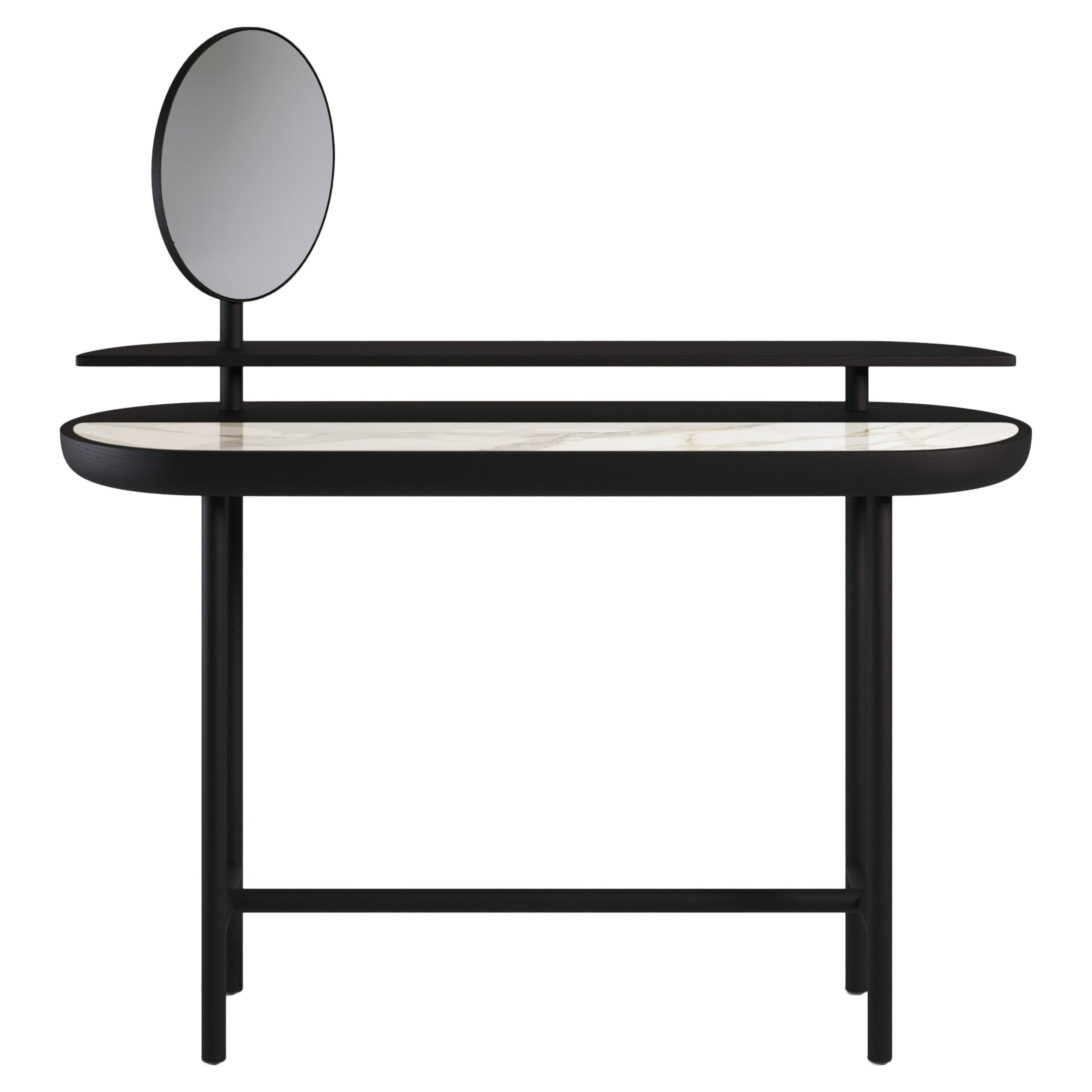 Bureau contemporain Apollo en marbre et bois