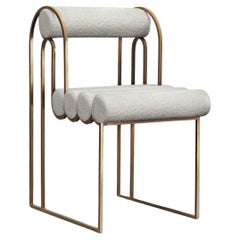Apollo Cream Bouclé Dining Chair by Bohinc Studio