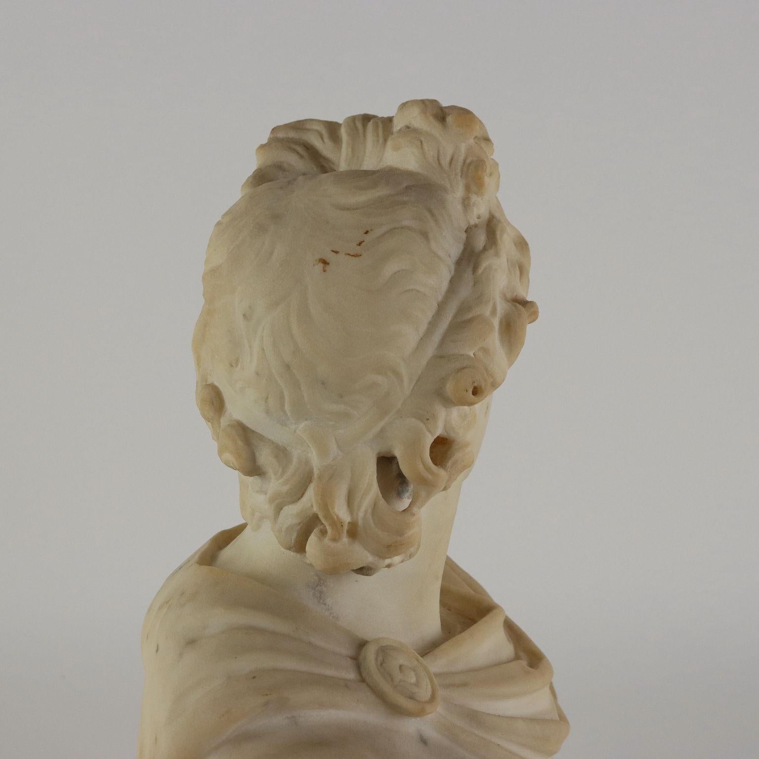 Apollo del Belvedere Busto in Marmo Italia Fine XIX – Inizio XX Secolo In Good Condition In Milano, IT