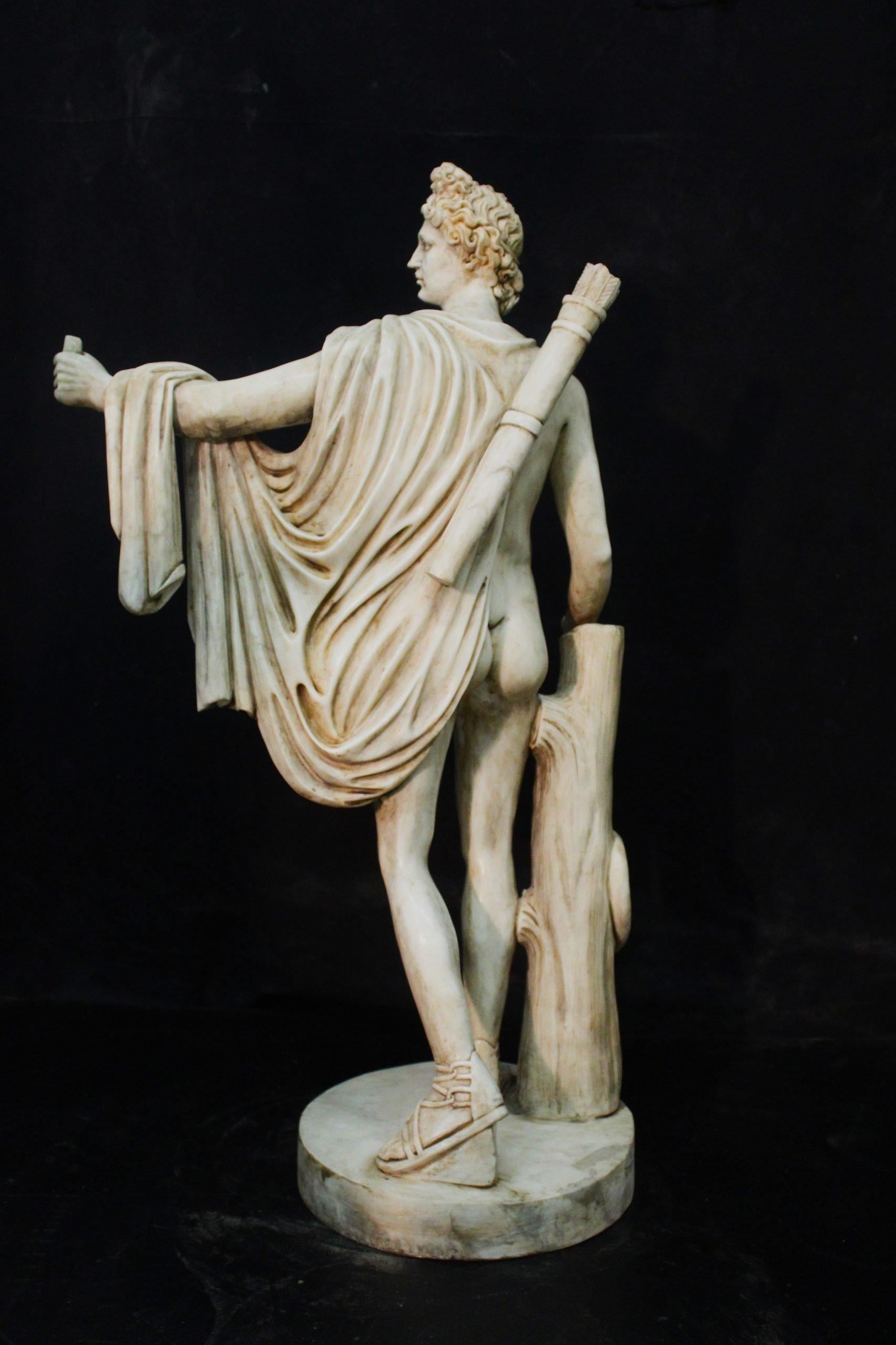 XX secolo Apollo del Belvedere in marmo in vendita