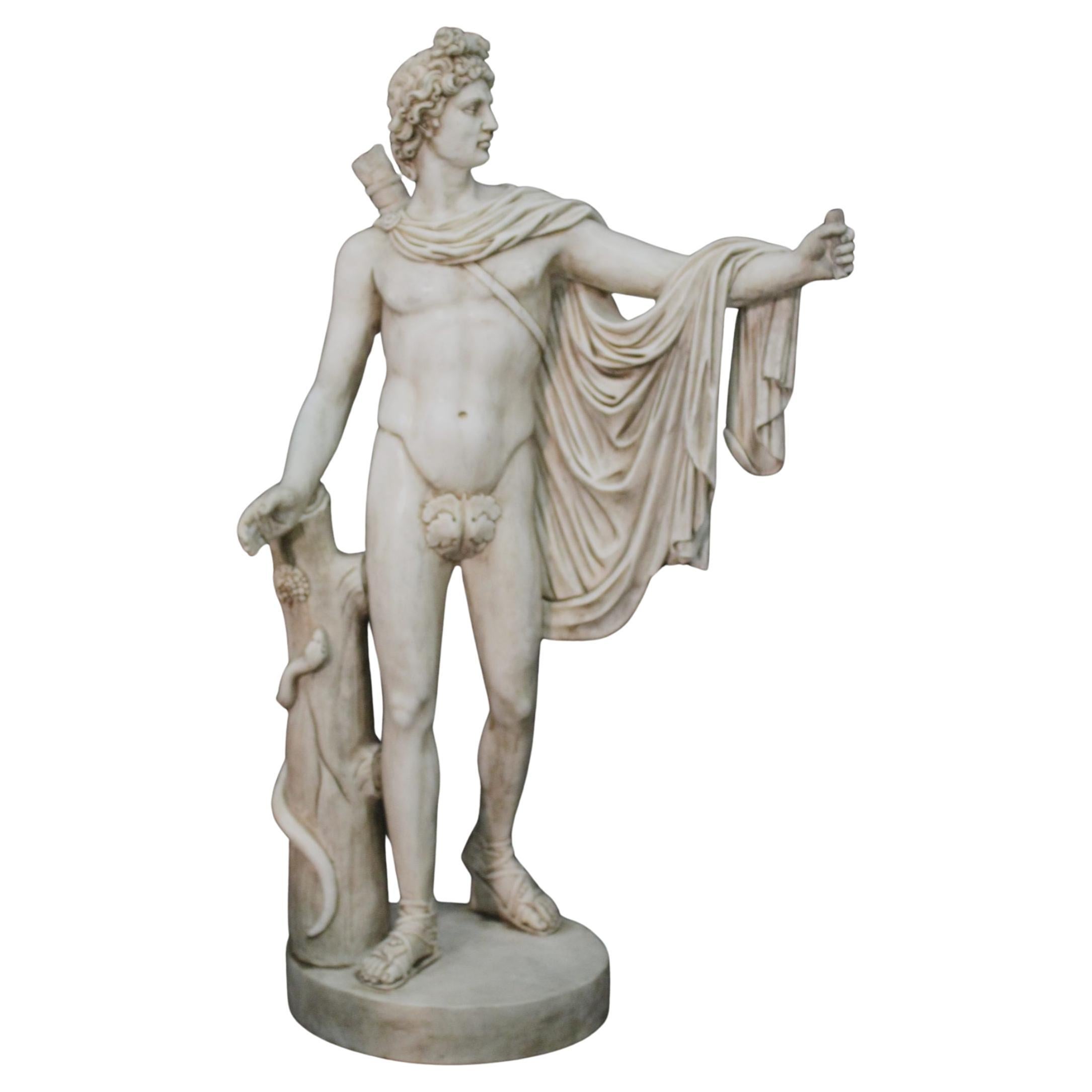 Apollo del Belvedere in marmo