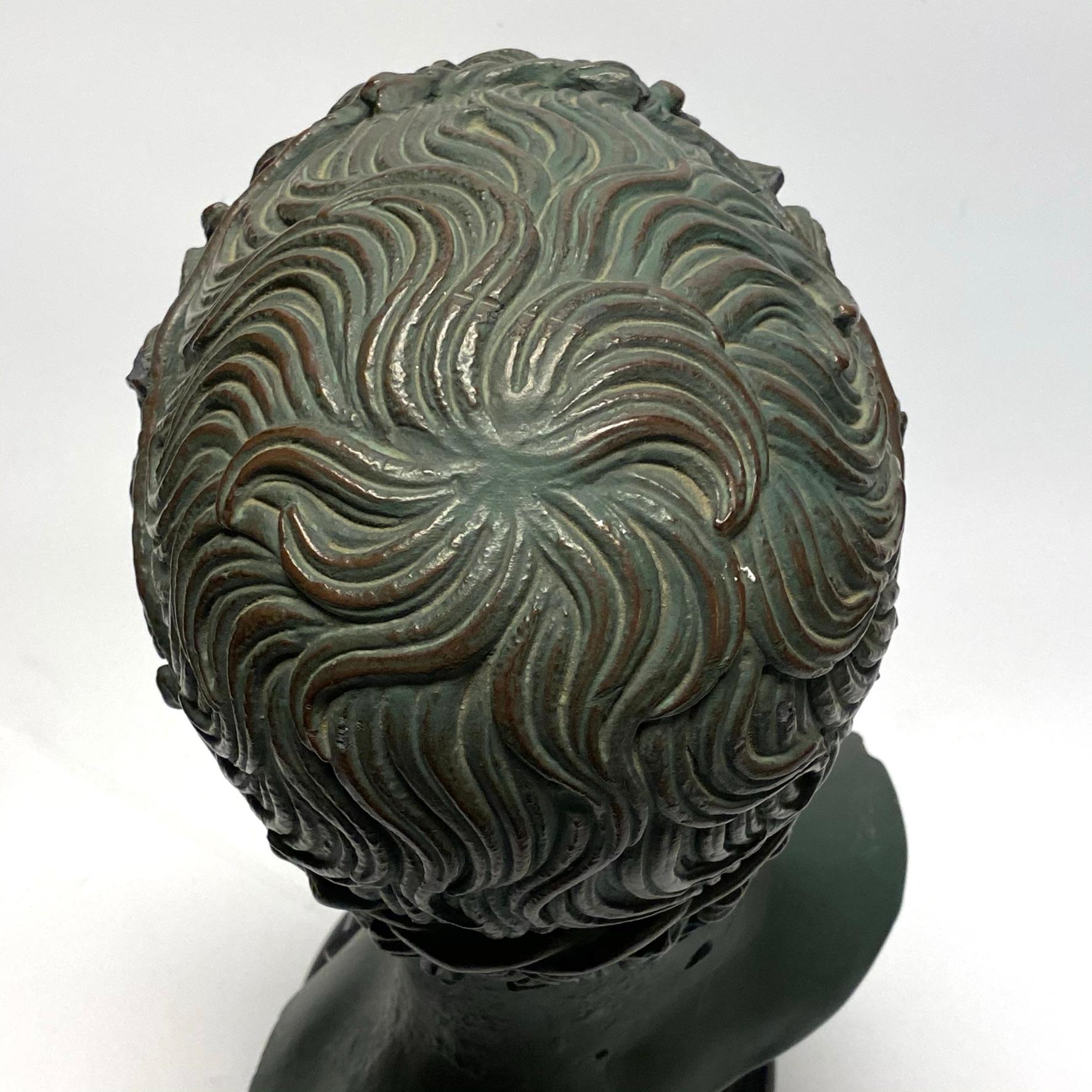 Apollo Faux Bronze Museum Replica Bust by Alva Studio 1