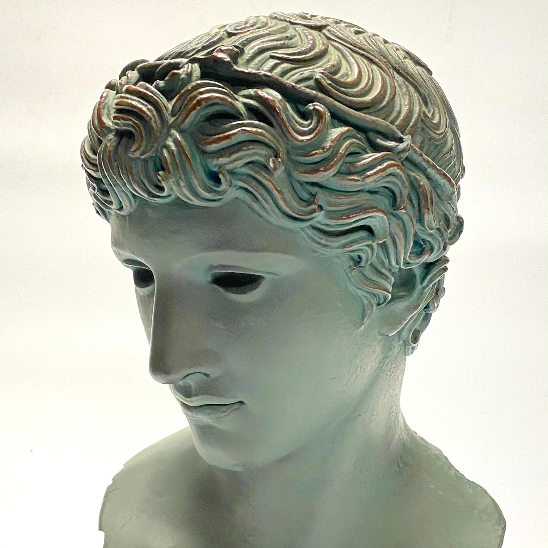 Apollo Faux Bronze Museum Replica Bust by Alva Studio 2