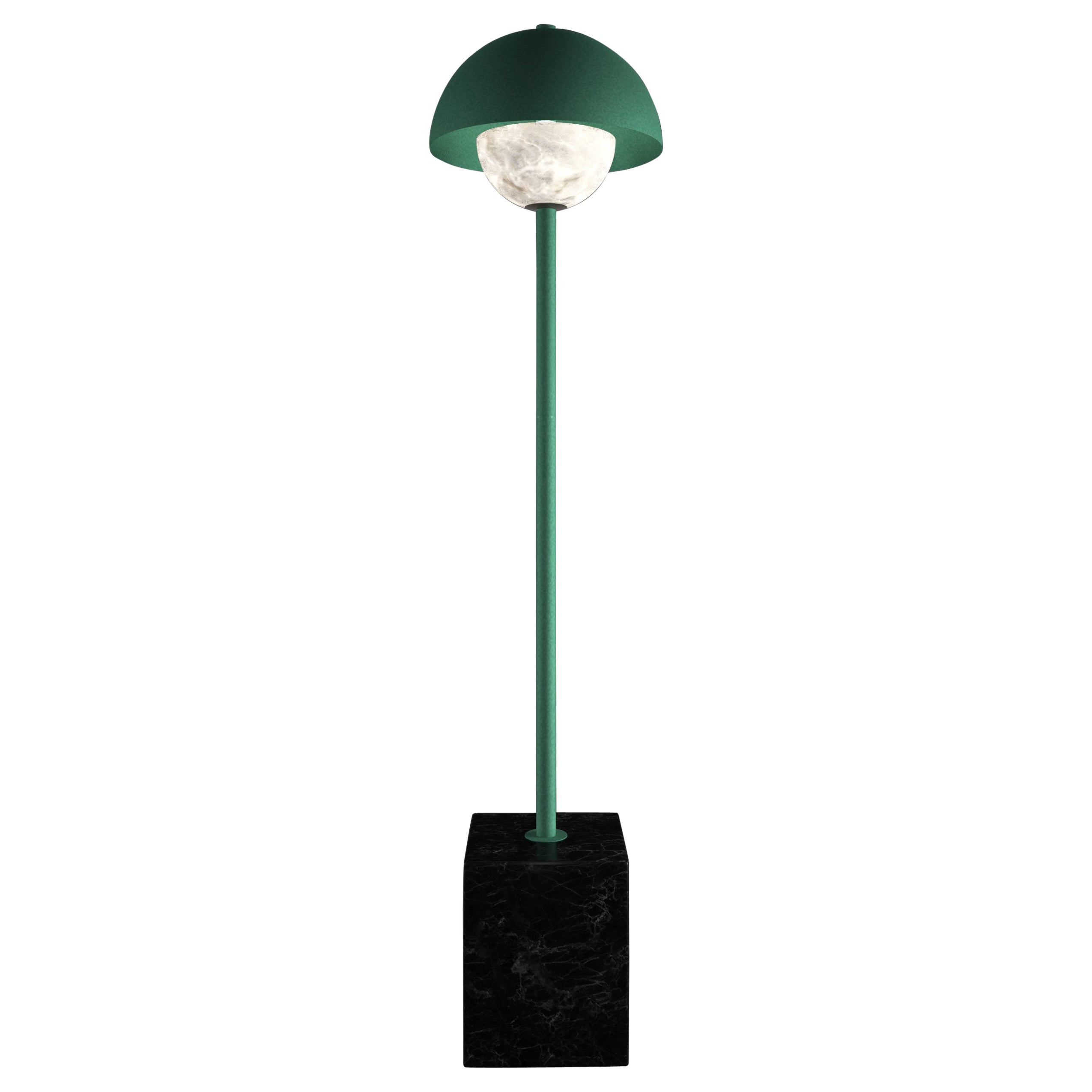 Lampada da terra Apollo Freedom Greene & Greene di Alabastro Italiano