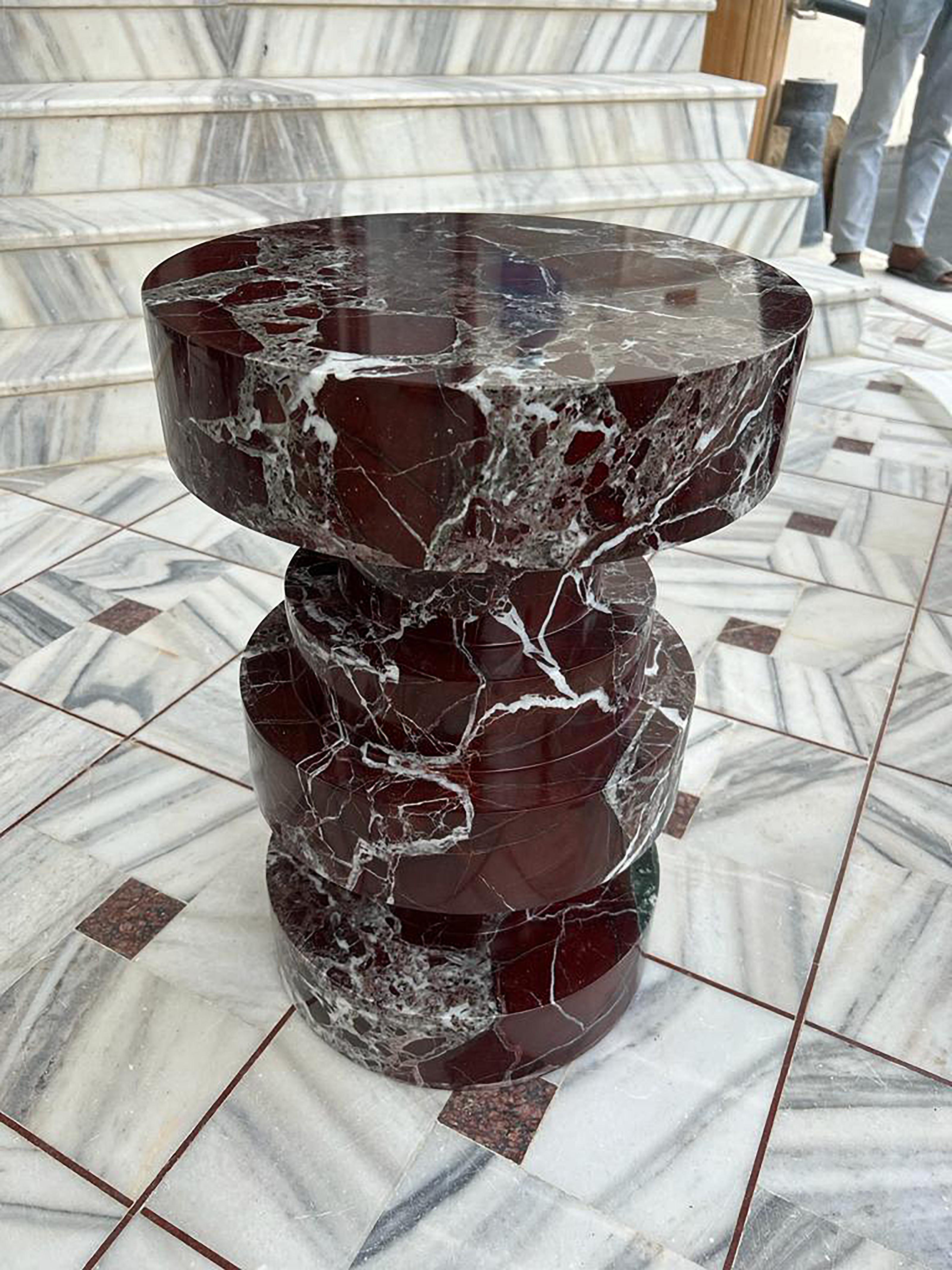 Apollo Marble End Table In New Condition For Sale In Coulsdon, GB
