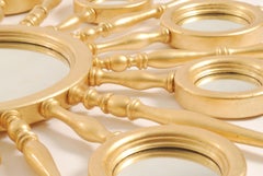 Apollo Mirror with Gold Leaf Finish