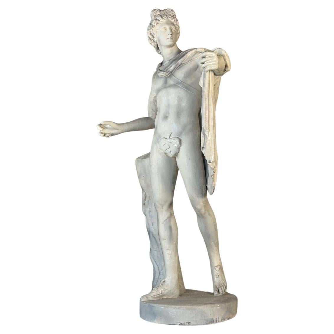 Apollo du Belvedere, moulage en plâtre d'après l'antique, vers 1900 en vente