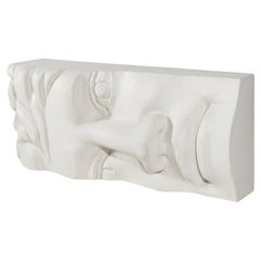Apollo Roman Sculptural Console Table in White Mortar Finish by MainGUILTY