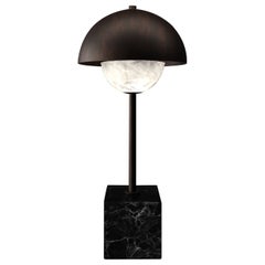 Lámpara de mesa de metal Apollo Ruggine Of Florence by Alabastro Italiano