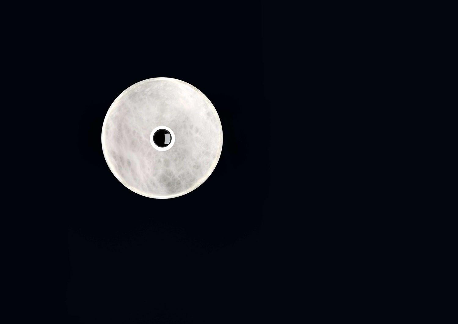 italien Applique en métal noir brillant Apollo by Apollo Italiano en vente