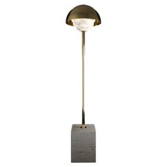 Apollo-Stehlampe aus glänzendem Goldmetall von Alabastro Italiano