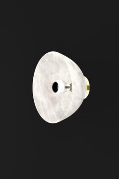 Apollo Shiny Gold Metal Wall Lamp by Alabastro Italiano