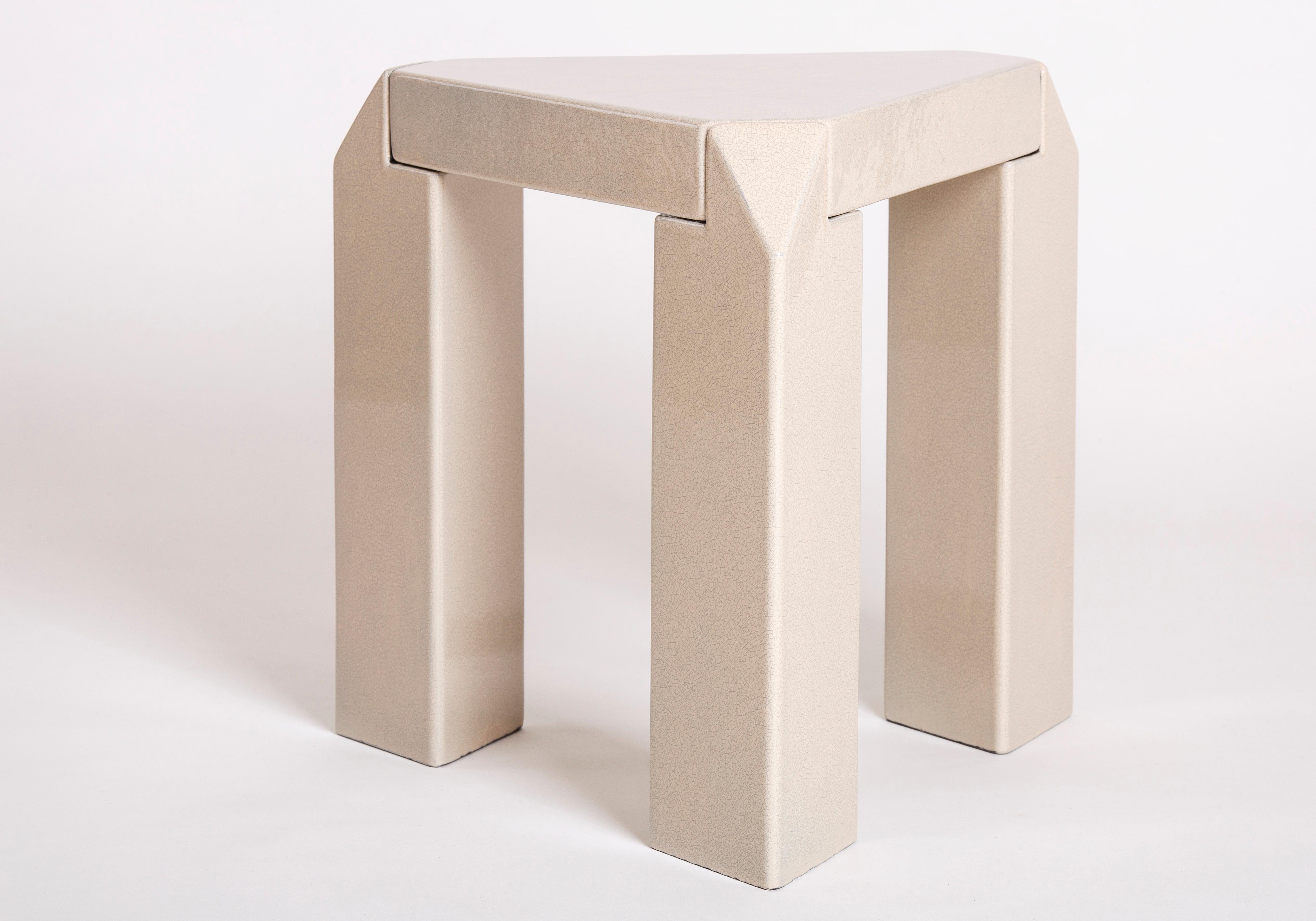 Glazed Apollo Side Table by Corpus Studio For Sale