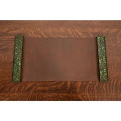Apollo Studios New York Arts & Crafts Blotter Ends With Leather Desk Blotter