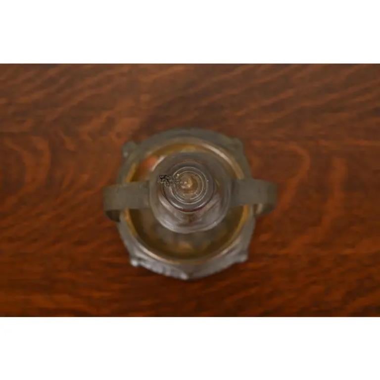 20th Century Apollo Studios New York Arts & Crafts Hammered Copper Table Lighter With Ashtray For Sale