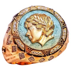 Apollo Der Gott des Lichts 17,76 Gramm 18K Gold Diamantring