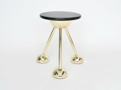 Apollo Tripod Side Table in Gold by Connor Holland