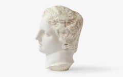 Apollon Bust Statue Made with Compressed Marble Powder Istanbul Museum