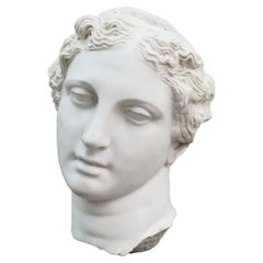 Apollon Bust Made with Compressed Marble Powder 'Istanbul Museum'