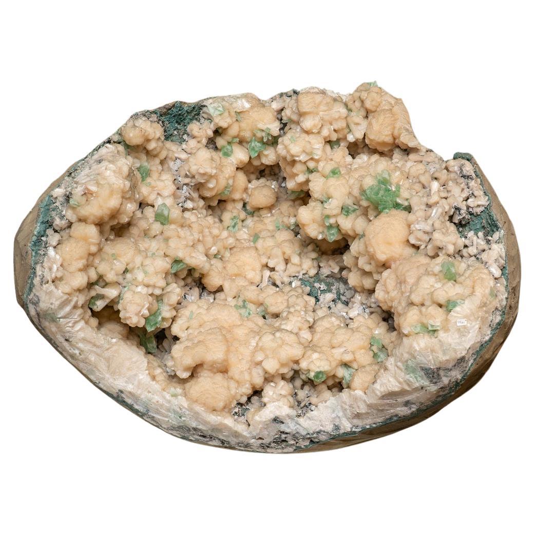 Apophyllitkristalle auf Stilbite aus Indien