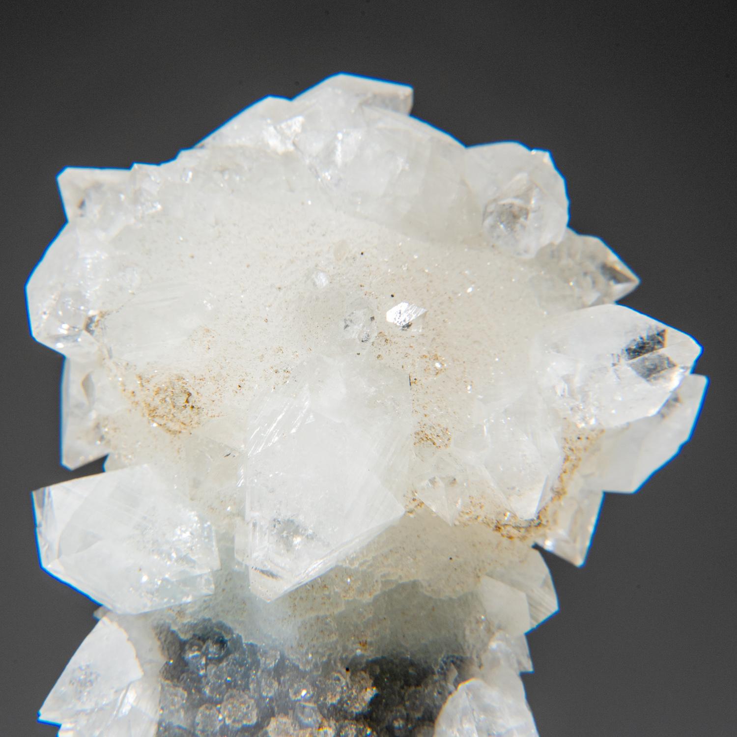 Apophyllite on Calcite Druzy Pseudomorph from Jalgaon, Maharashtra, India In New Condition For Sale In New York, NY